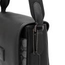 Bag Sprint Map 25 Black Leather Gray Canvas CS137