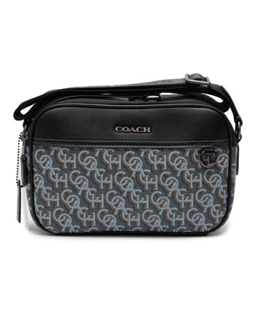 Graham Crossbody Bag With Monogram Print Blue CS224