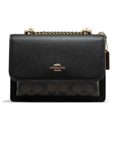 Сумка Coach Mini Klare Crossbody в Signature Canvas in Black Brown CH211