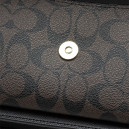 Сумка Mini Klare Crossbody in Signature Canvas in Black Brown CH211