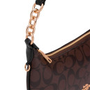 Сумка Payton Hobo In Signature Canvas in Brown Black CU530