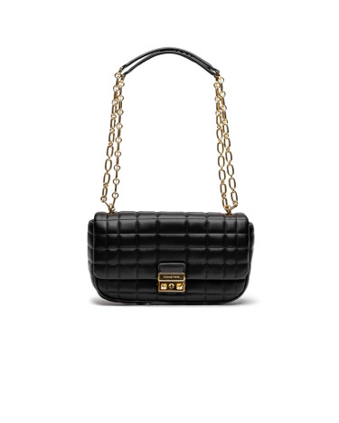 Сумка Tribeca Large Quilted Leather Shoulder Bag Black 65A3V8GG8W-550