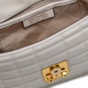 Tribeca Large Quilted Leather Shoulder Bag Cream 65A3V8RB8B-550