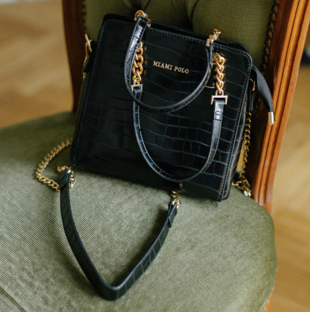 Сумка Miami Polo Venice Croco Black