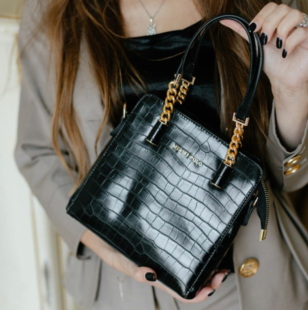 Сумка Miami Polo Venice Croco Black