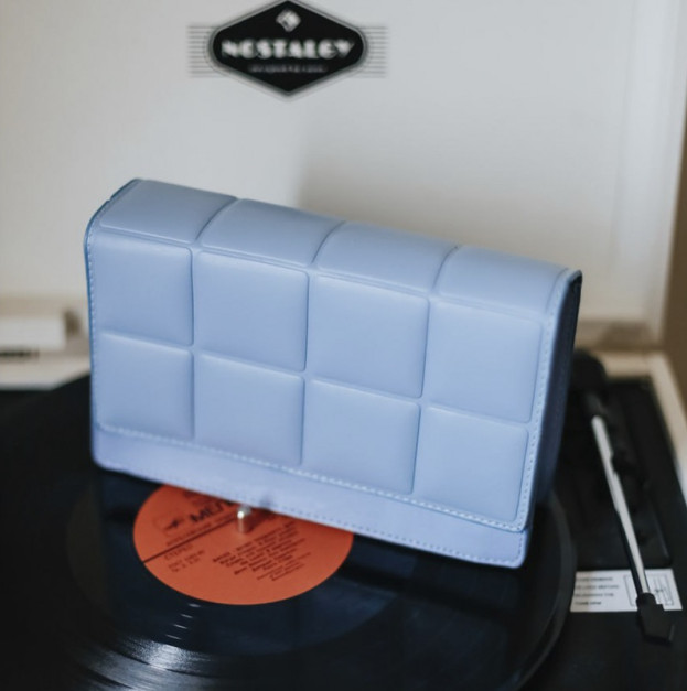 Padded Cassette Bag Blue